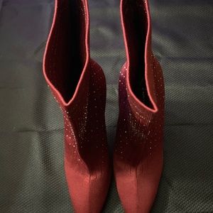 Jessica Simpson Bejeweled Fabric Booties